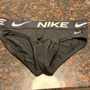 Nike Black Briefs with Logo Waistband